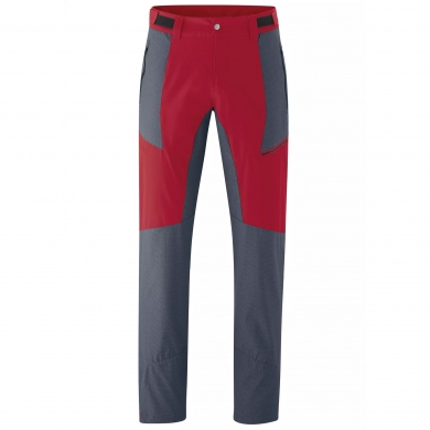Maier Sports Functional Trekking Trousers Kerid - water-repellent - red/blue Men